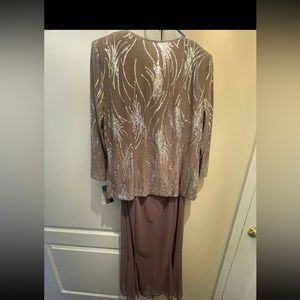 Coffee brown 2 two piece Alex Evenings dress